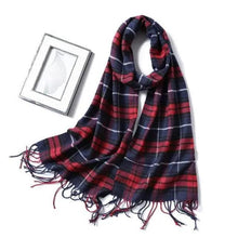 Load image into Gallery viewer, Women Winter Warm Scarf Shawl Fashion Plain Soft Long Scarves For Women Casual Wear Travel Friendly Scarfs Warm Winter Scarf Double Sided Thick Shawl Women Students Scarf