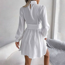 Load image into Gallery viewer, Women's A Line Turtleneck Mini Dress