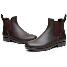 Load image into Gallery viewer, Women's Ankle Rain Boots Waterproof Chelsea Boots