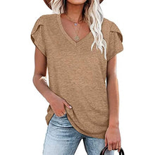 Load image into Gallery viewer, Women's Athleisure T-Shirt V-Neck Top