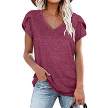 Load image into Gallery viewer, Women's Athleisure T-Shirt V-Neck Top