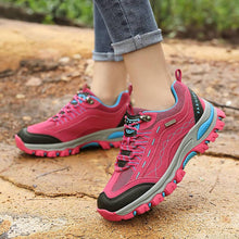 Load image into Gallery viewer, Womens Autumn Winter Tourism Hiking Womens Sports Shoes Outdoor Climbing Shoes Leather Lace Up Anti-slip Work Ankle Boots Outdoor Snow Winter Strong Durable Shoes
