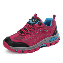 Load image into Gallery viewer, Womens Autumn Winter Tourism Hiking Womens Sports Shoes Outdoor Climbing Shoes Leather Lace Up Anti-slip Work Ankle Boots Outdoor Snow Winter Strong Durable Shoes