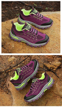 Load image into Gallery viewer, Womens Autumn Winter Tourism Hiking Womens Sports Shoes Outdoor Climbing Shoes Leather Lace Up Anti-slip Work Ankle Boots Outdoor Snow Winter Strong Durable Shoes