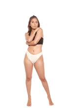 Load image into Gallery viewer, Women's Bamboo/Cotton Thong Style Underwear Natural Color - 3-pack