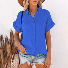 Load image into Gallery viewer, Women's Basic Solid Color Top Shirt