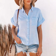 Load image into Gallery viewer, Women's Basic Solid Color Top Shirt
