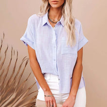 Load image into Gallery viewer, Women's Basic Solid Color Top Shirt