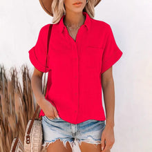 Load image into Gallery viewer, Women's Basic Solid Color Top Shirt