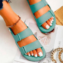 Load image into Gallery viewer, Womens Black Buckle Sandals Soft Casual Thick Comfort Fashion Stylish Design Women Sandals