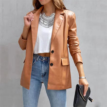 Load image into Gallery viewer, Women's Blazer Warm Breathable Outdoor Office Street Pocket Single Breasted Turndown