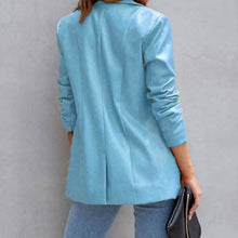 Load image into Gallery viewer, Women's Blazer Warm Breathable Outdoor Office Street Pocket Single Breasted Turndown