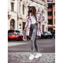 Load image into Gallery viewer, Women's Blouse Shirt Shacket Button Pocket Long Sleeve