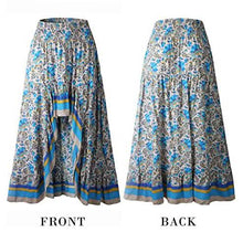 Load image into Gallery viewer, Women's Boho Floral Print Long Skirt