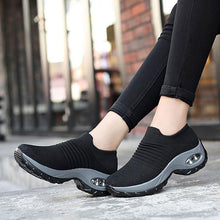 Load image into Gallery viewer, Womens Breathable Sneakers New Mesh Women Shoes Slip-On Air Cushion Casual Walking Shoes Lightweight Breathable Mesh Athletic Running Shoes Fashion Slip-on Sock Sneakers