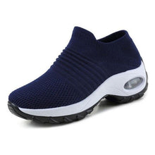 Load image into Gallery viewer, Womens Breathable Sneakers New Mesh Women Shoes Slip-On Air Cushion Casual Walking Shoes Lightweight Breathable Mesh Athletic Running Shoes Fashion Slip-on Sock Sneakers