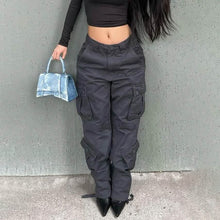 Load image into Gallery viewer, Women's Cargo Trouser Pants
