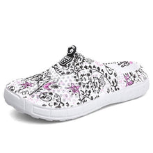 将图片加载到图库查看器,Womens Casual Clogs Breathable Beach Sandals Valentine Slippers Summer Slip On Women Flip Flops Shoes Sandals Quick Drying Slippers Walking Lightweight Rain Beach Summer Pool Water Shoes
