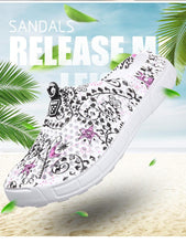 将图片加载到图库查看器,Womens Casual Clogs Breathable Beach Sandals Valentine Slippers Summer Slip On Women Flip Flops Shoes Sandals Quick Drying Slippers Walking Lightweight Rain Beach Summer Pool Water Shoes