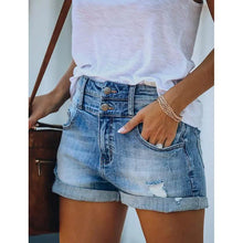 Load image into Gallery viewer, Women's Casual Fashion Jeans Denim Shorts