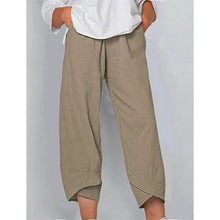 Load image into Gallery viewer, Women's Casual Plus Size Cotton Pants