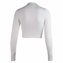 Load image into Gallery viewer, Women's Casual Round Neck Bottoming Long Sleeve Crop Top