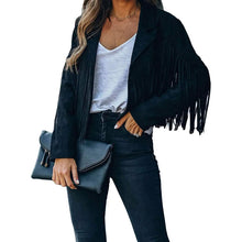 Load image into Gallery viewer, Women's Chic Cropped Tassel Jacket