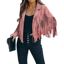 Load image into Gallery viewer, Women's Chic Cropped Tassel Jacket