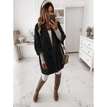 Load image into Gallery viewer, Women's Coat Shacket Jacket Long Sleeve Solid Color Oversized