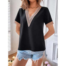 Load image into Gallery viewer, Women's Contrast Guipure Lace Blouse
