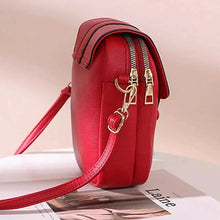 Load image into Gallery viewer, Women's Crossbody Leather Solid Color Plain Bag Wallet