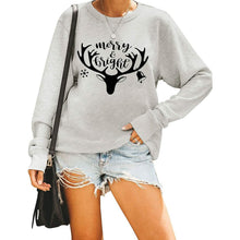 Load image into Gallery viewer, Women's Cute Long Sleeve Top Loose Crewneck Pullover Sweatshirt