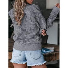 Load image into Gallery viewer, Women's Deep V Neck Long Sleeve Crochet Tops