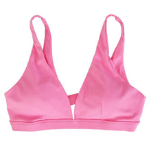 Load image into Gallery viewer, Women's Deep V-Neck U-Shaped Back Sports Bra