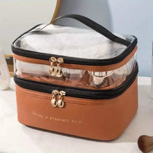 Load image into Gallery viewer, Women's Double Layer Makeup Bag