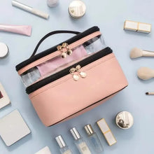 Load image into Gallery viewer, Women's Double Layer Makeup Bag