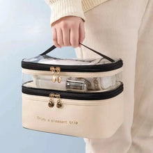 Load image into Gallery viewer, Women's Double Layer Makeup Bag