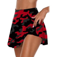 Load image into Gallery viewer, Women's Fashion Camouflage Print Athletic Skirt