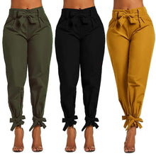 Load image into Gallery viewer, Women's Fashion Drawstring Ankle Trousers