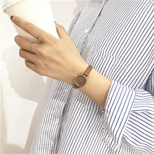 Load image into Gallery viewer, Womens Fashion White Small Watches Quartz Wristwatch Simple Leather Band Fashion Simple Ladies Quartz Watches Mini Ultra-Thin Analog Watches For Girls Students