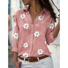 Load image into Gallery viewer, Women's Floral Button Themed Shirt Top