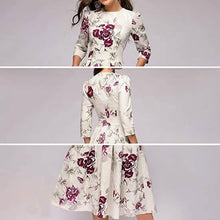Load image into Gallery viewer, Women's Floral Vintage Dress