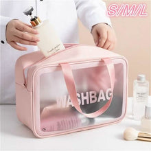 Load image into Gallery viewer, Women's Frosted Waterproof Cosmetic Bag