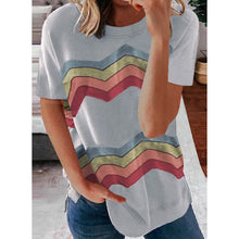Load image into Gallery viewer, Womens Graphic Crewneck Tee Loose Casual T-Shirt