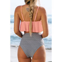 将图片加载到图库查看器,Women's High Waisted Falbala Bikini Set