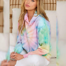 Load image into Gallery viewer, Women's Hoodie Pullover Tie Dye Hoodies