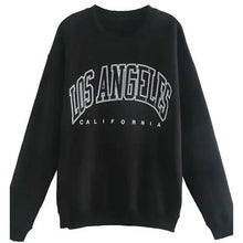 将图片加载到图库查看器,Women's Sweatshirt Graphic Text Los Angeles