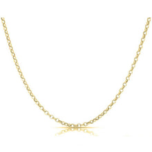 Load image into Gallery viewer, Women's Italian Rolo Link Chain in Solid Sterling Silver