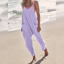 Load image into Gallery viewer, Women's Jumpsuit Maternity Solid Color V Neck Regular Fit Sleeveless