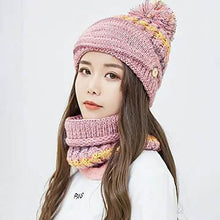 将图片加载到图库查看器,Women's Knitted Hat Scarf Mask Set